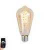 LUUMR Smart E27 dimbare LED lamp ST64 amber 4.9W 320 lm 2500K