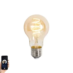 LUUMR Smart E27 dimbare LED lamp A60 amber 4.9W 320 lm 2500K