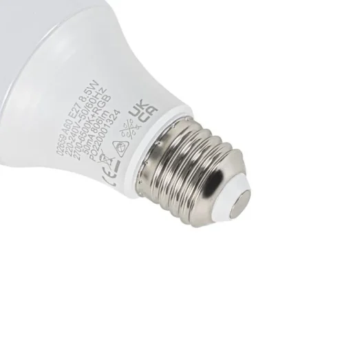 LUEDD Smart E27 LED lamp A60 mat RGBW 8,5W 806 lm 2700-6500K