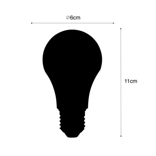 LUEDD Smart E27 LED lamp A60 mat RGBW 8,5W 806 lm 2700-6500K