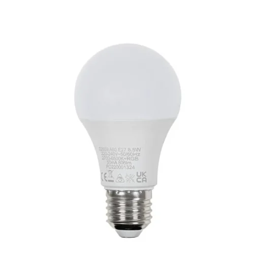 LUEDD Smart E27 LED lamp A60 mat RGBW 8,5W 806 lm 2700-6500K