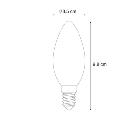 LUUMR Smart E14 LED lamp C35 helder 4.2W 470 lm 2700-6500K