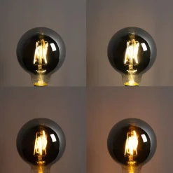 LUEDD Smart E27 LED lamp G95 smoke 4W 60 lm 1800-3000K