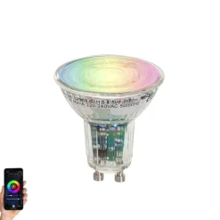 LUEDD Smart GU10 50 LED lamp helder RGBW 4.5W 350 lm 2700-6000K