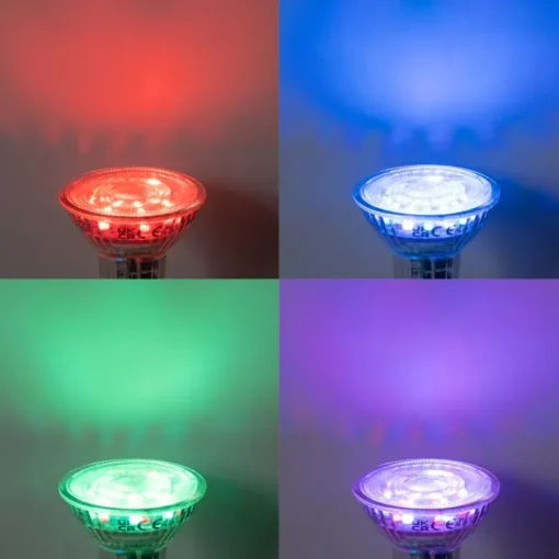 LUEDD Smart GU10 50 LED lamp helder RGBW 4.5W 350 lm 2700-6000K