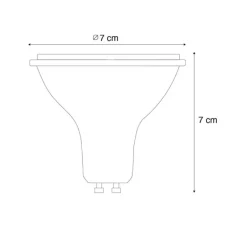 LUEDD Smart GU10 dimbare LED lamp AR70 6W 520 lm 2200 - 6500K