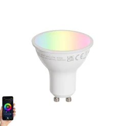 LUEDD Smart GU10 50mm LED lamp helder 4.7W 400 lm 2200-2400K