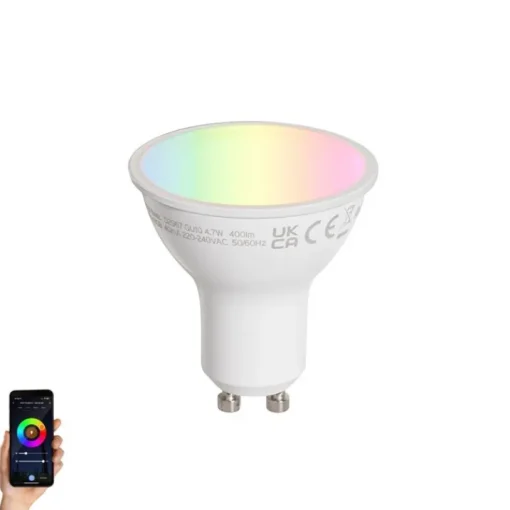 LUEDD Smart GU10 50mm LED lamp helder 4.7W 400 lm 2200-2400K