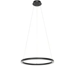 QAZQA Smart hanglamp zwart 60 cm incl. LED en RGBW  - Girello