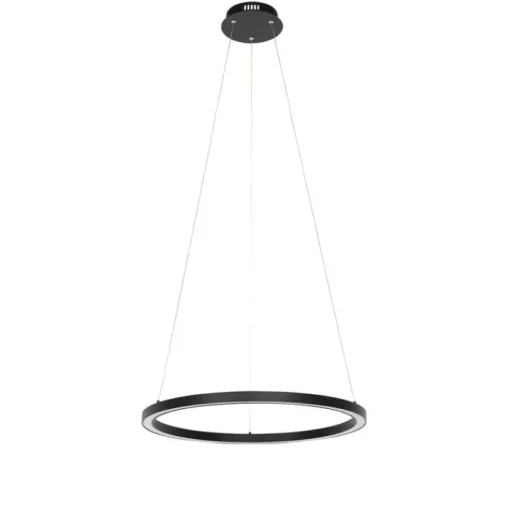 QAZQA Smart hanglamp zwart 60 cm incl. LED en RGBW  - Girello