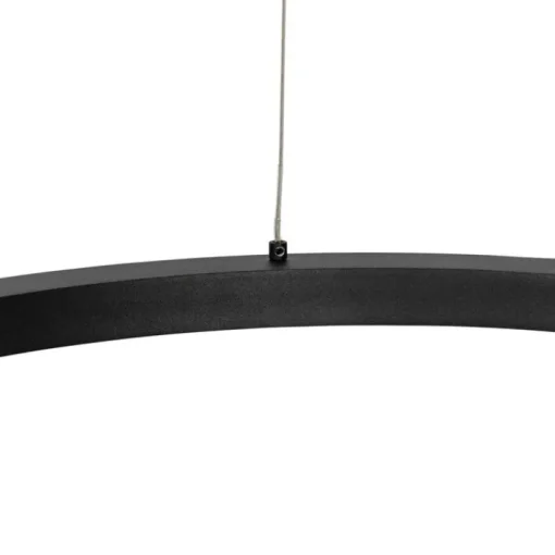 QAZQA Smart hanglamp zwart 60 cm incl. LED en RGBW  - Girello