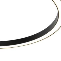 QAZQA Smart hanglamp zwart 60 cm incl. LED en RGBW  - Girello