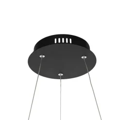 QAZQA Smart hanglamp zwart 60 cm incl. LED en RGBW  - Girello