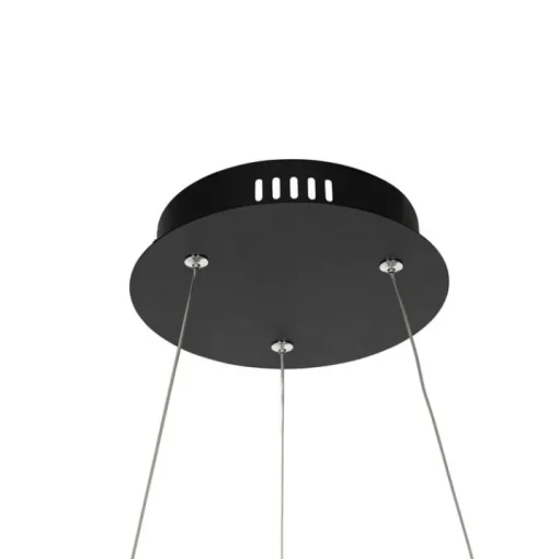 QAZQA Smart hanglamp zwart 60 cm incl. LED en RGBW  - Girello