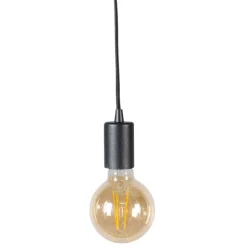 QAZQA Smart hanglamp zwart incl. Wifi G95 - Facil