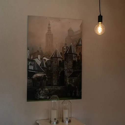 QAZQA Smart hanglamp zwart incl. Wifi G95 - Facil