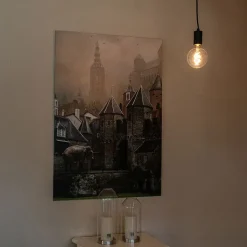 QAZQA Smart hanglamp zwart incl. Wifi G95 - Facil