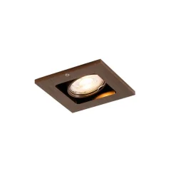 QAZQA Smart inbouwspot donkerbrons draai en kantelbaar incl. Wifi GU10 50mm - Qure