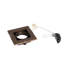 QAZQA Smart inbouwspot donkerbrons draai en kantelbaar incl. Wifi GU10 50mm - Qure