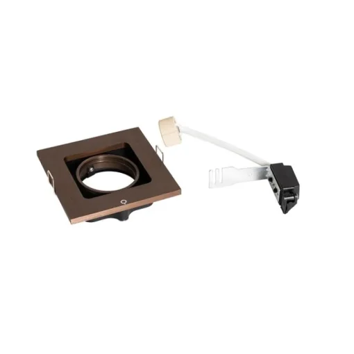 QAZQA Smart inbouwspot donkerbrons draai en kantelbaar incl. Wifi GU10 50mm - Qure