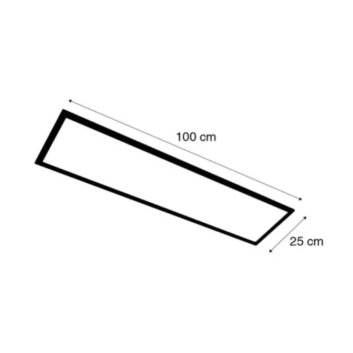 Briloner Smart LED paneel wit 100 cm incl. LED dim to warm - Tatum