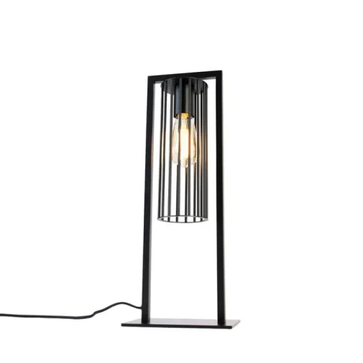 QAZQA Smart moderne tafellamp zwart incl. Wifi ST64 - Balenco Wazo