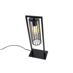 QAZQA Smart moderne tafellamp zwart incl. Wifi ST64 - Balenco Wazo