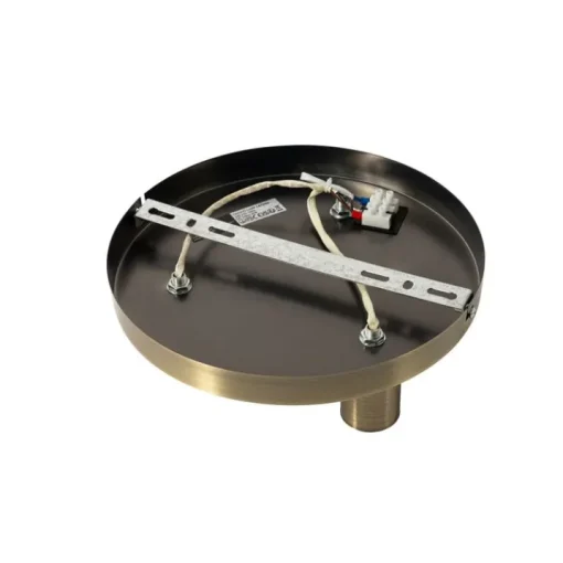 QAZQA Smart plafondlamp brons rond incl. 3 Wifi G95 - Facil