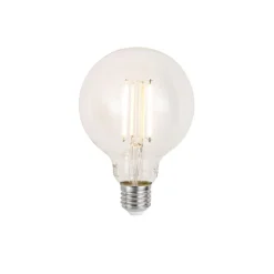 QAZQA Smart plafondlamp zwart met bamboe incl. Wifi G95 - Amira