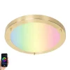 QAZQA Smart plafonnière goud 31 cm IP44 incl. Wifi A60 - Yuma