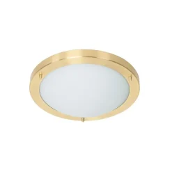 QAZQA Smart plafonnière goud 31 cm IP44 incl. Wifi A60 - Yuma