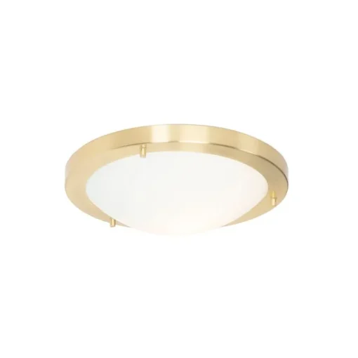 QAZQA Smart plafonnière goud 31 cm IP44 incl. Wifi A60 - Yuma