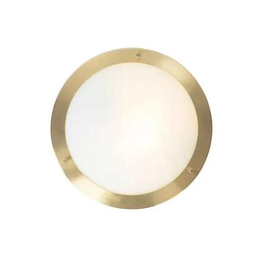 QAZQA Smart plafonnière goud 31 cm IP44 incl. Wifi A60 - Yuma