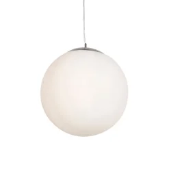 QAZQA Smart Scandinavische hanglamp opaal glas 50cm incl. Wifi A60 - Ball 50