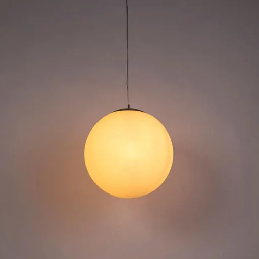 QAZQA Smart Scandinavische hanglamp opaal glas 50cm incl. Wifi A60 - Ball 50
