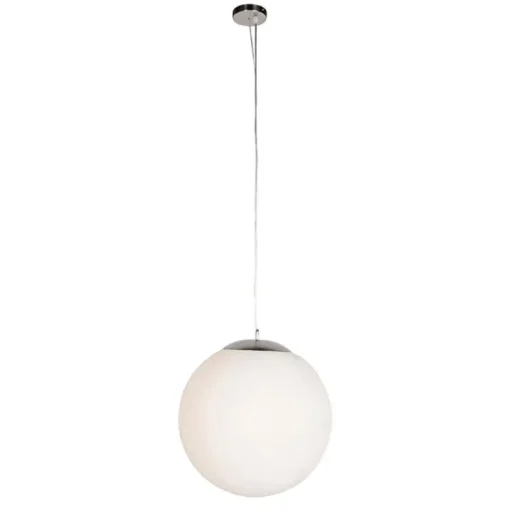 QAZQA Smart Scandinavische hanglamp opaal glas 50cm incl. Wifi A60 - Ball 50