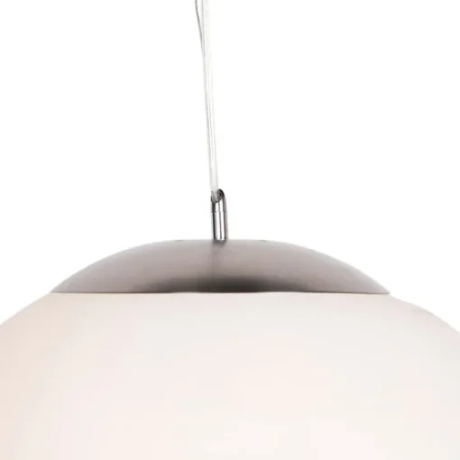 QAZQA Smart Scandinavische hanglamp opaal glas 50cm incl. Wifi A60 - Ball 50
