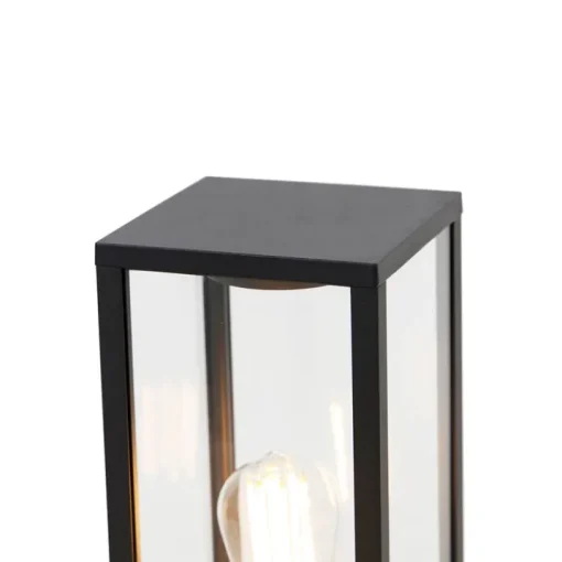 QAZQA Smart staande buitenlamp zwart 40 cm incl. Wifi ST64 - Charlois