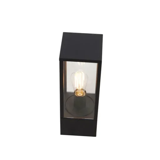 QAZQA Smart staande buitenlamp zwart 40 cm incl. Wifi ST64 - Charlois
