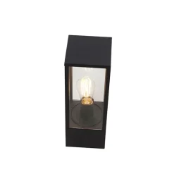 QAZQA Smart staande buitenlamp zwart 40 cm IP44 incl. Wifi ST64 - Charlois