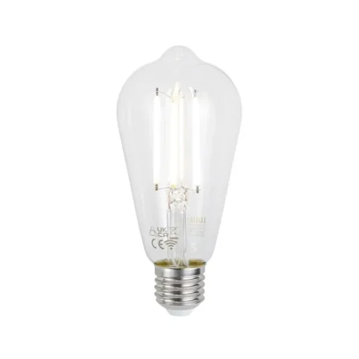 QAZQA Smart tafellamp zwart met smoke glas 2-lichts incl. 2 Wifi ST64 - Laura