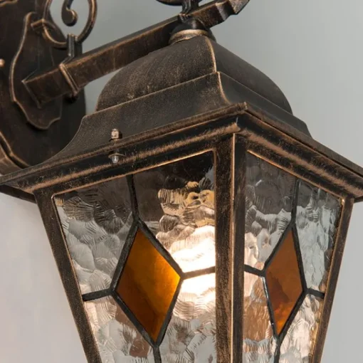 QAZQA Smart vintage buiten wandlantaarn brons incl. Wifi A60 - Antigua