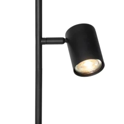QAZQA Smart vloerlamp zwart 3-lichts incl. 3 Wifi GU10 50mm - Jeana