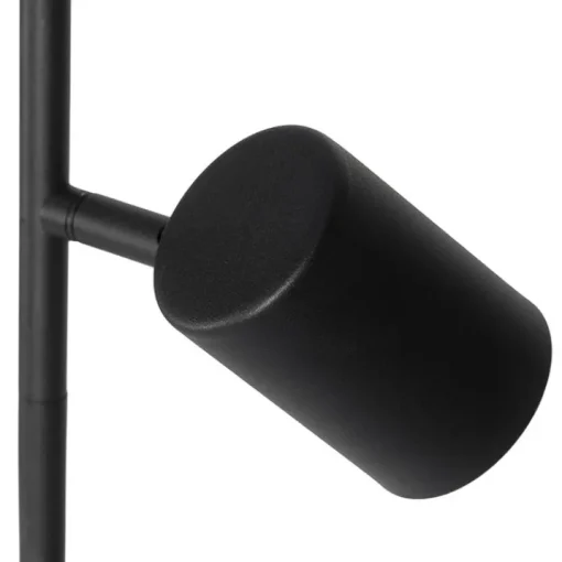 QAZQA Smart vloerlamp zwart 3-lichts incl. 3 Wifi GU10 50mm - Jeana