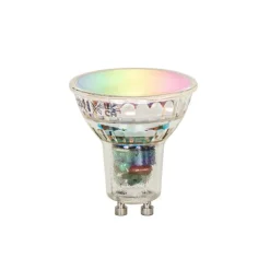 QAZQA Smart wandlamp messing incl. 2 Wifi GU10 - Jeana