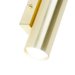 QAZQA Smart wandlamp messing incl. 2 Wifi GU10 - Jeana