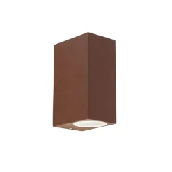 QAZQA Smart wandlamp roestbruin IP44 incl. 2 Wifi GU10 - Baleno
