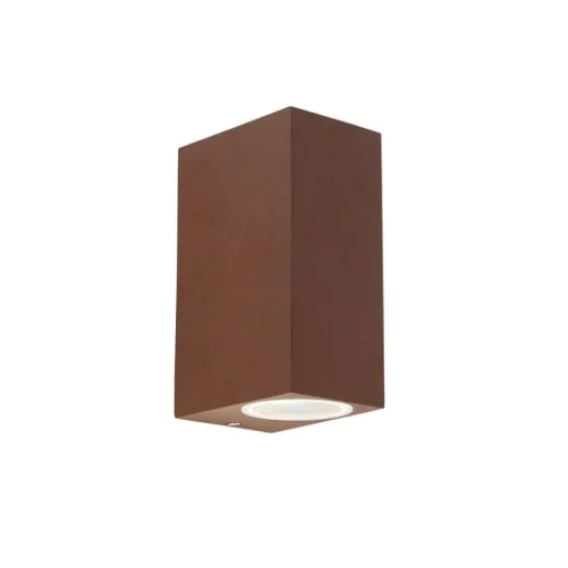 QAZQA Smart wandlamp roestbruin IP44 incl. 2 Wifi GU10 - Baleno