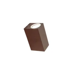 QAZQA Smart wandlamp roestbruin IP44 incl. 2 Wifi GU10 - Baleno