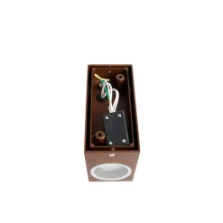 QAZQA Smart wandlamp roestbruin IP44 incl. 2 Wifi GU10 - Baleno
